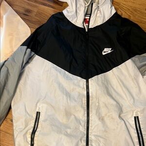 Nike Black and Gray Windbreaker Jacket